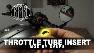 Watch Me Wrench Installing The Throttle Tube Insert Mod On My Yamaha XSR 700 [upl. by Noedig313]