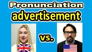 How to Pronounce ADVERTISEMENT in British and American English  ForB English Lesson [upl. by Thecla]