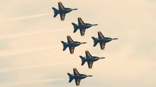 4K HDR Rickenbacker Air Show 2023  USN Blue Angels [upl. by Acissehc]