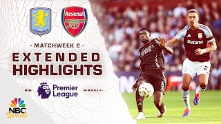 Aston Villa v Arsenal  PREMIER LEAGUE HIGHLIGHTS  8242024  NBC Sports [upl. by Asiela]