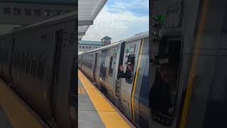 LlRR Hempstead Line Train 754 M9 Fleet Departing Elmont With A 14L shorts [upl. by Luigino]