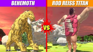 Titanus Behemoth vs Rod Reiss Titan  Animal Revolt Battle Simulator [upl. by Myriam129]