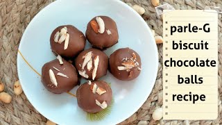 5 minute ParleG Biscuits chocolate Balls  Chocolate Balls Recipe  ParleG So simple recipe [upl. by Pegasus]