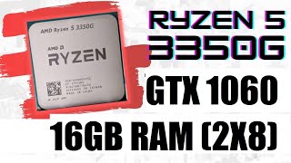 GTX 1060RYZEN 5 3350 GE PRO2X8 GB DDR 4 2666 MHZ  TESTING GAMES [upl. by Hannahoj32]