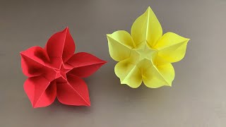 ORIGAMI FLOWER CARAMBOLA Carmen Sprung [upl. by Hardwick34]