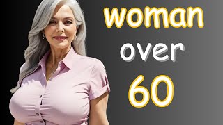 Natural Older Woman Over 60 Attractively Dressed Classy Natural Older Ladies Over 60 [upl. by Ettelliw594]