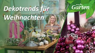 FloristikTrends für Weihnachten 2023  MDR Garten [upl. by Bridgid991]