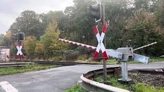 Neue Schranken Bahnübergang Hämelerwald Am Waldsee [upl. by Gerita]