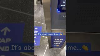 JFK Airtrain finally gets tap amp goOMNY payments 🙌 jfkairport nyc travel [upl. by Nilyahs]