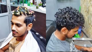 My first hair perming in avinash video on YouTube  how to hair perming for mens [upl. by Trub]