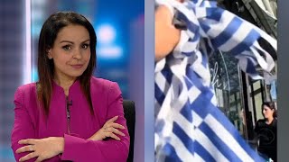 Lefties losing it TV host reacts to ‘idiot’ TikToker vandalizing flag display [upl. by Ttevi384]