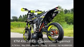 KTM 450530ExcR Supermoto Supermotard A2 rijbewijs [upl. by Estell623]