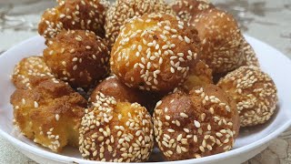 Mauritian Cuisine Gato Zinzli Gateau Gingeli Mauricien  Sesame Balls Recipe [upl. by Nanis320]