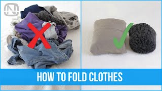 18 clothes folding and organization hacks  How to fold clothes  OrgaNatic [upl. by Akemrej]