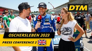 DTM Press Conference 2  Oschersleben  DTM 2023 [upl. by Allevon503]