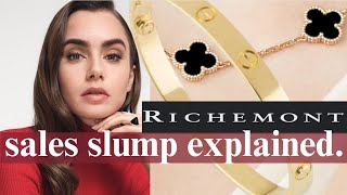 What is HAPPENING to Cartier and Van Cleef amp Arpels Richemont Profit Slump Explained⬇️ [upl. by Llenil]