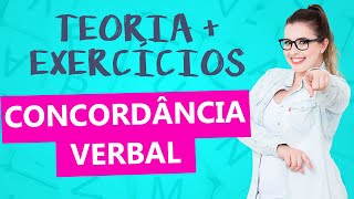 CONCORDÂNCIA VERBAL RESOLUÇÃO DE EXERCÍCIOS DETALHADA  TEORIA  Profa Pamba [upl. by Spitzer]