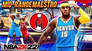 CARMELO ANTHONY quotMIDRANGE MAESTROquot BUILD is OVERPOWERED in NBA 2K22 [upl. by Littell985]