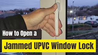 Quick Fix Open and Replace a Stuck UPVC Window Lock in Minutes [upl. by Zetra]