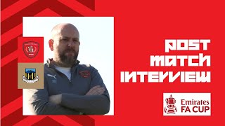 Hebburn Town post match interview with the Reds manager Mark Fell [upl. by Budge]