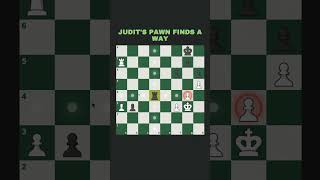 Judits Pawn Finds a Way chess chessgame chessmaster checkmate chessmates chessplayer [upl. by Marilla]