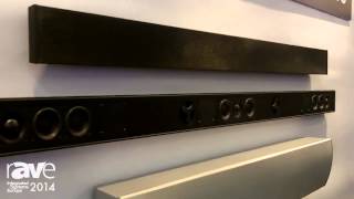 ISE 2014 Triad Speakers Exhibits New Nano 30 Soundbar Available in Custom Sizes [upl. by Hermosa41]