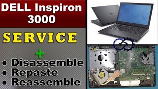 How to install RAM and SERVICE Dell Inspiron 15 3000 Series Cleaning fan [upl. by Abey]