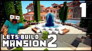 Minecraft How To Make a Mansion  Part 1 [upl. by Acinnor735]