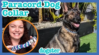 How To Paracord Dog Collar  StepbyStep [upl. by Notsirk]