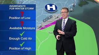 Extremely cold Christmas weekend coming snow chance remains low [upl. by Ruon]