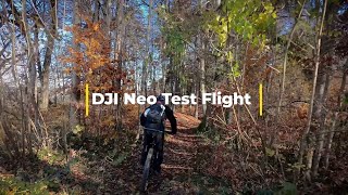 DJI Neo im Tracking Test mit dem Mountainbike [upl. by Llerdna]