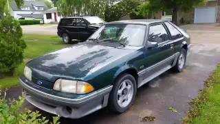 Procharged foxbody mustang idle [upl. by Ahsilrae]