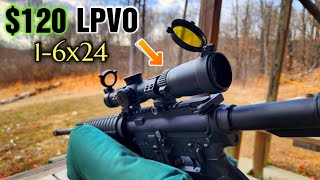 EzShoot 16x24 LPVO Illuminated Scope Full Review amp Shoot  Budget LPVO [upl. by Nitram]