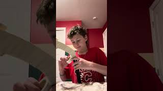 How to tape toe to heel on a hockey stick with a sock tape job included [upl. by Tlevesor]