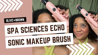 Spa Sciences ECHO Sonic Brush Makeup Brush Tutorial [upl. by Kado743]