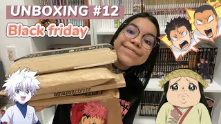 Unboxing de mangás e livros 12  Compras da black friday 2 [upl. by Notsirt481]