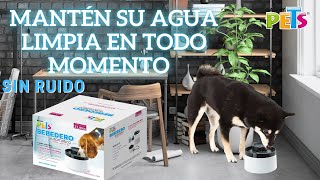 Bebedero automático Tipo fuente de agua  Fancy Pets [upl. by Jessi275]