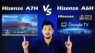 Hisense A6H vs Hisense A7H Tornado 20 50 Inch 4K Smart TV Comparison  Which Is Better [upl. by Nnylrats]