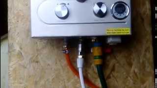 Test FASTAR 8L LPG Propane Gas Tankless Instant Hot Water Heater [upl. by Inafets]