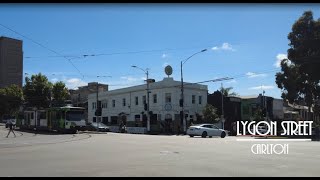 Walk along Lygon street Melbourne [upl. by Analra170]