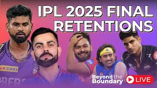 BREAKING NEWS IPL 2025 Final Retentions [upl. by Houlberg]