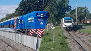 LINEA SARMIENTO Y BELGRANO SUR en Marcos paz Parte 4 1122024 [upl. by Sedecrem14]