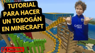 Tutorial para hacer un tobogán en Minecraft [upl. by Iadrahs]