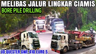 PERDANA ‼️ Aspal Baru Di Libas GWE 410 EURO 5 Muatan Bore Pile SANNY [upl. by Tu]