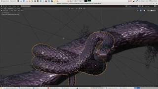 Snake atheris hispida blender 280 [upl. by Milton]