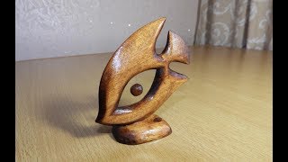 СУВЕНИР Рыбка  Carving Fish [upl. by Edualcnaej976]