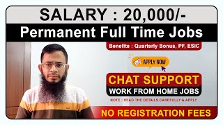 Chat Support Permanent Work from Home Jobs AbdulRahmanind [upl. by Maurene]