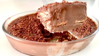 PAVÊ DE CHOCOLATE CREMOSISSIMO 😱 DUVIDO COMER SO UM PEDAÇO [upl. by Arremat]