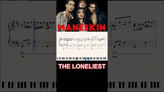 THE LONELIEST  MANESKIN  ritornello al pianoforte ritornellipop shorts [upl. by Lawler419]