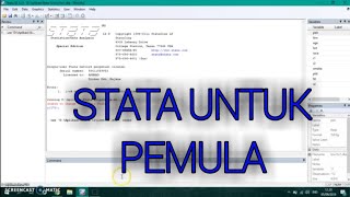 Tutorial Mudah Aplikasi STATA  Pengenalan Dasar Aplikasi STATA [upl. by Nalo]